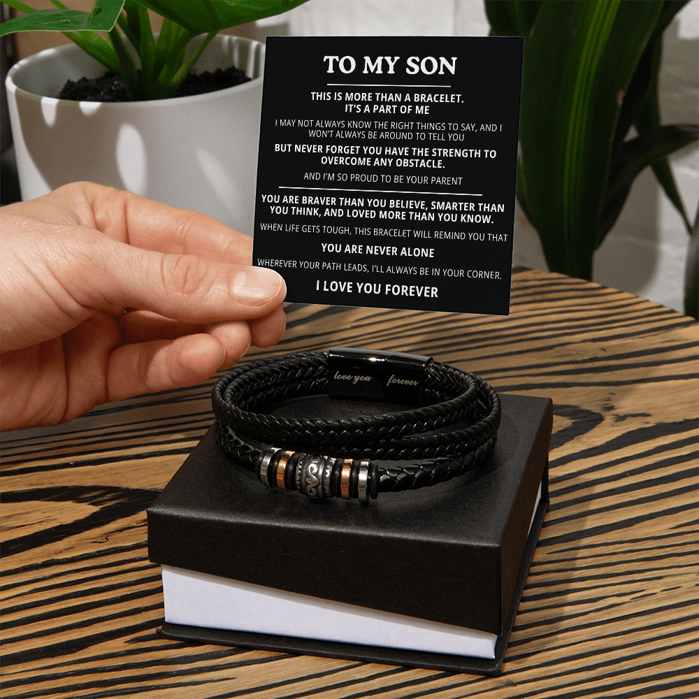 To My Son Bracelet - I Love You Forever