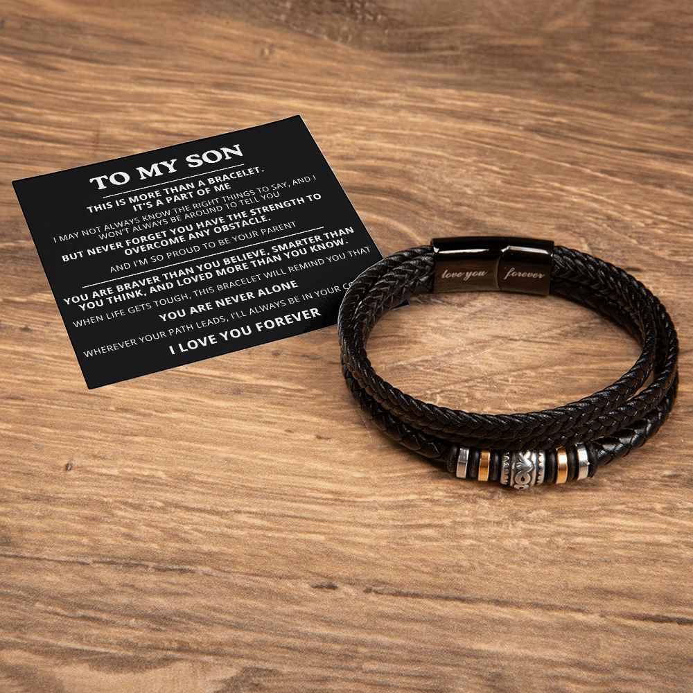 To My Son Bracelet - I Love You Forever