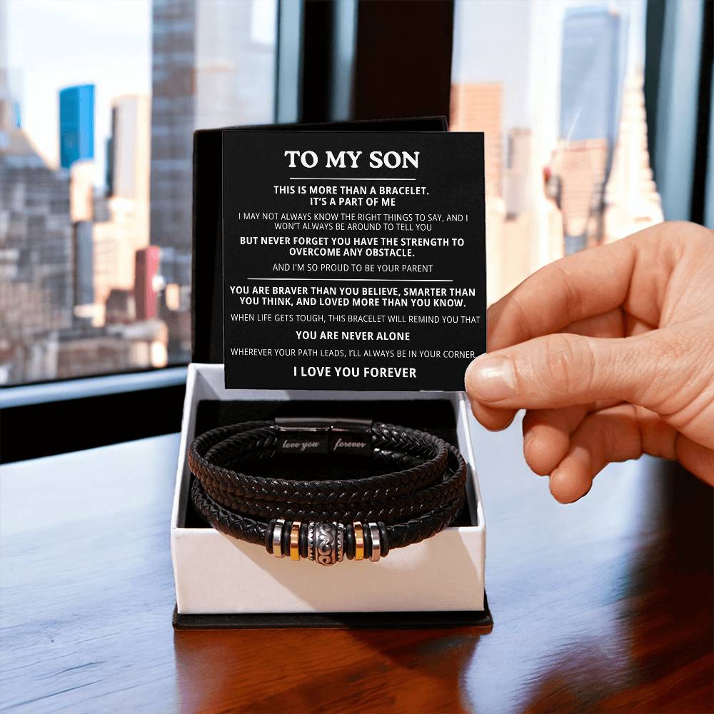 To My Son Bracelet - I Love You Forever