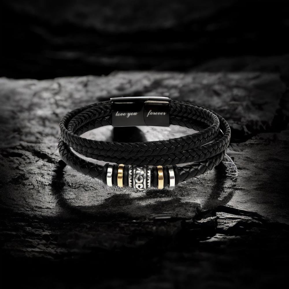 To My Son - I Love You Forever I Braided Bracelet