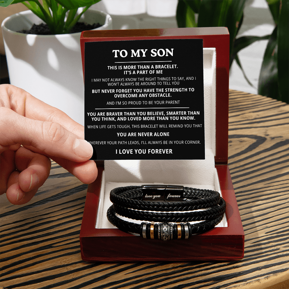 To My Son Bracelet - I Love You Forever