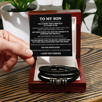 To My Son Bracelet - I Love You Forever