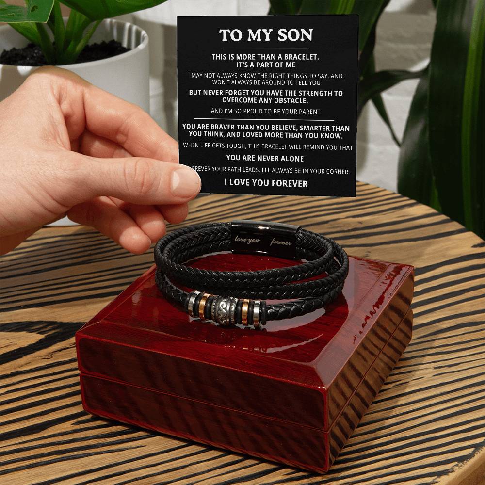 To My Son Bracelet - I Love You Forever