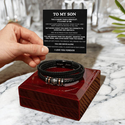 To My Son Bracelet - I Love You Forever