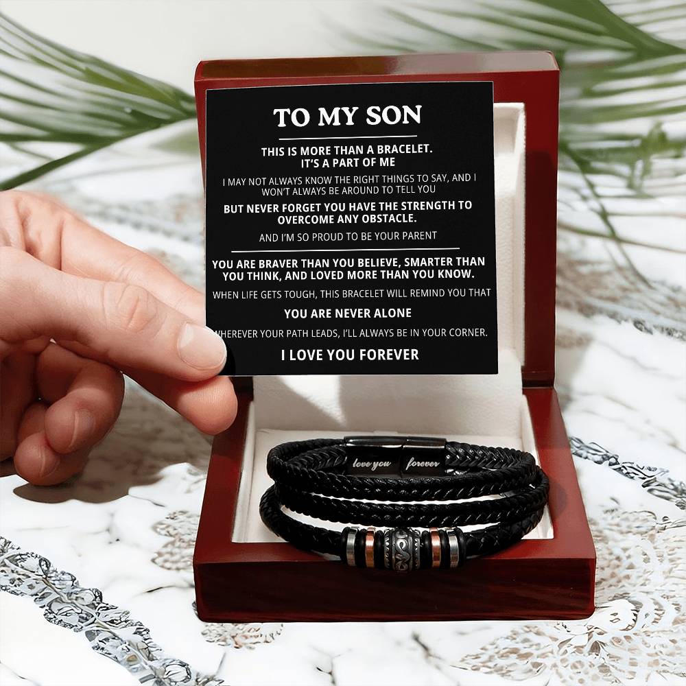 To My Son Bracelet - I Love You Forever