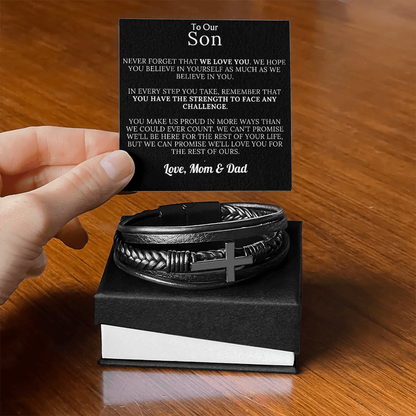 Cross Bracelet - From Mom & Dad - Gift Set