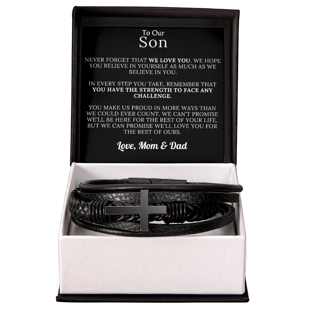 Cross Bracelet - From Mom & Dad - Gift Set
