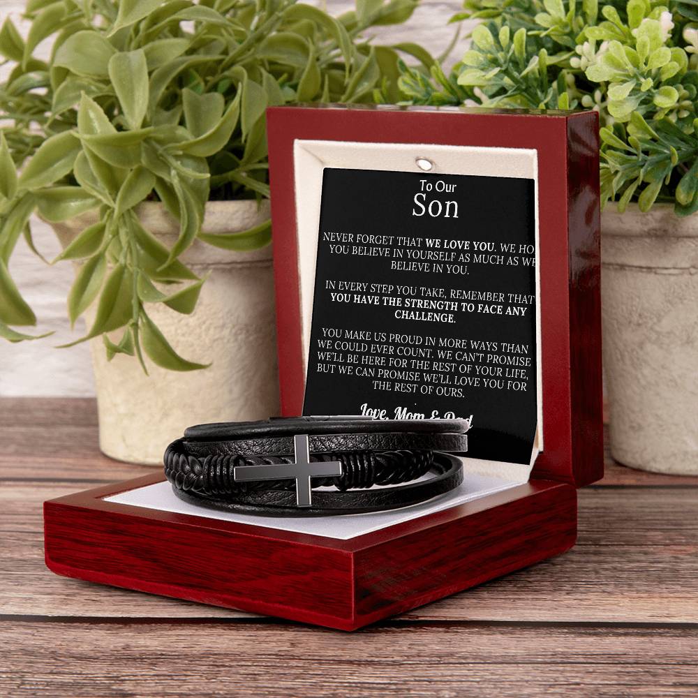 Cross Bracelet - From Mom & Dad - Gift Set