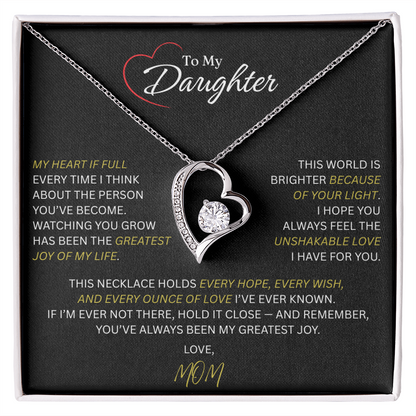 Beautiful Gift for Daughter From Mom: "The Unshakeable Love" Necklace