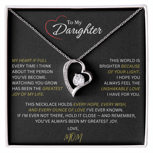 Beautiful Gift for Daughter From Mom: "The Unshakeable Love" Necklace