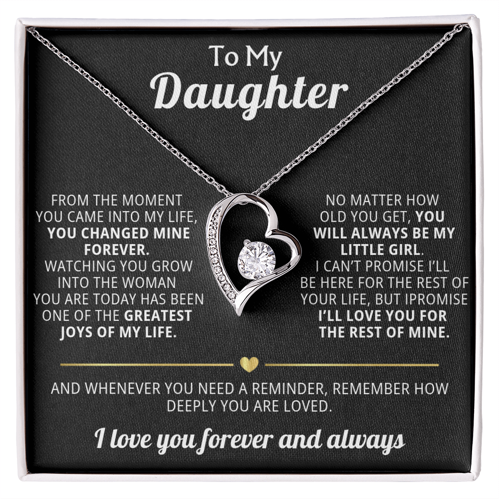 Forever Love Necklace To My Daughter - You Changed My Life Forever