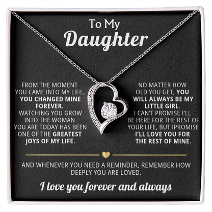 Forever Love Necklace To My Daughter - You Changed My Life Forever