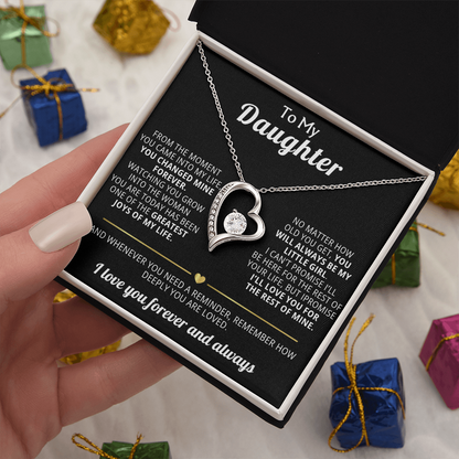 Forever Love Necklace To My Daughter - You Changed My Life Forever