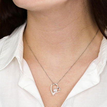 To My Mom From Your Daughter - Forever Love Gold Necklace
