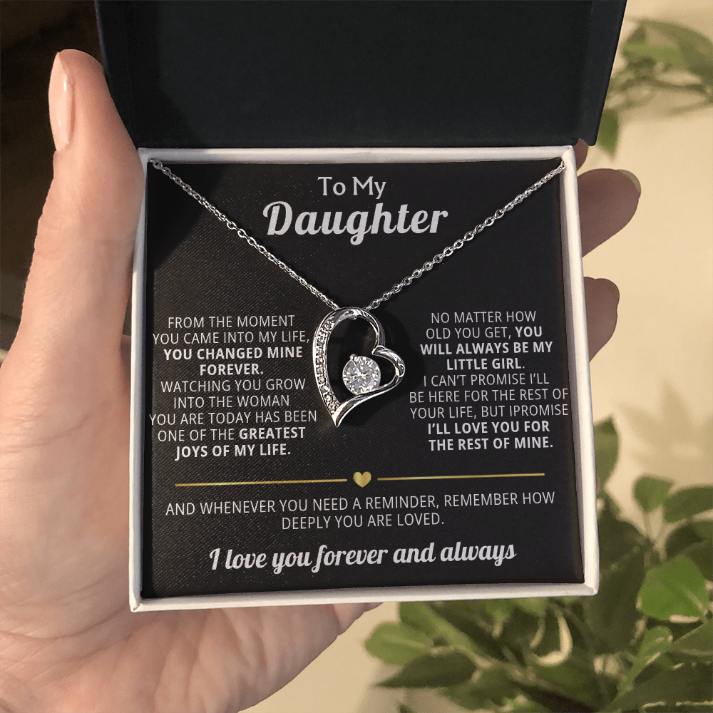 Forever Love Necklace To My Daughter - You Changed My Life Forever