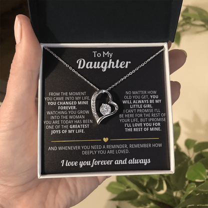 Forever Love Necklace To My Daughter - You Changed My Life Forever