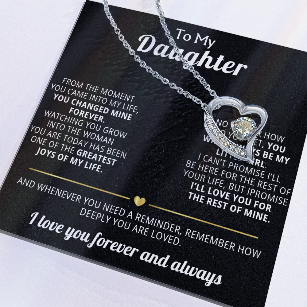 Forever Love Necklace To My Daughter - You Changed My Life Forever
