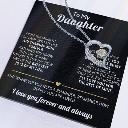 Forever Love Necklace To My Daughter - You Changed My Life Forever
