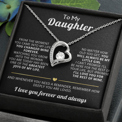 Forever Love Necklace To My Daughter - You Changed My Life Forever