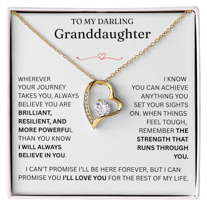 Forever Love Necklace - To Granddaughter