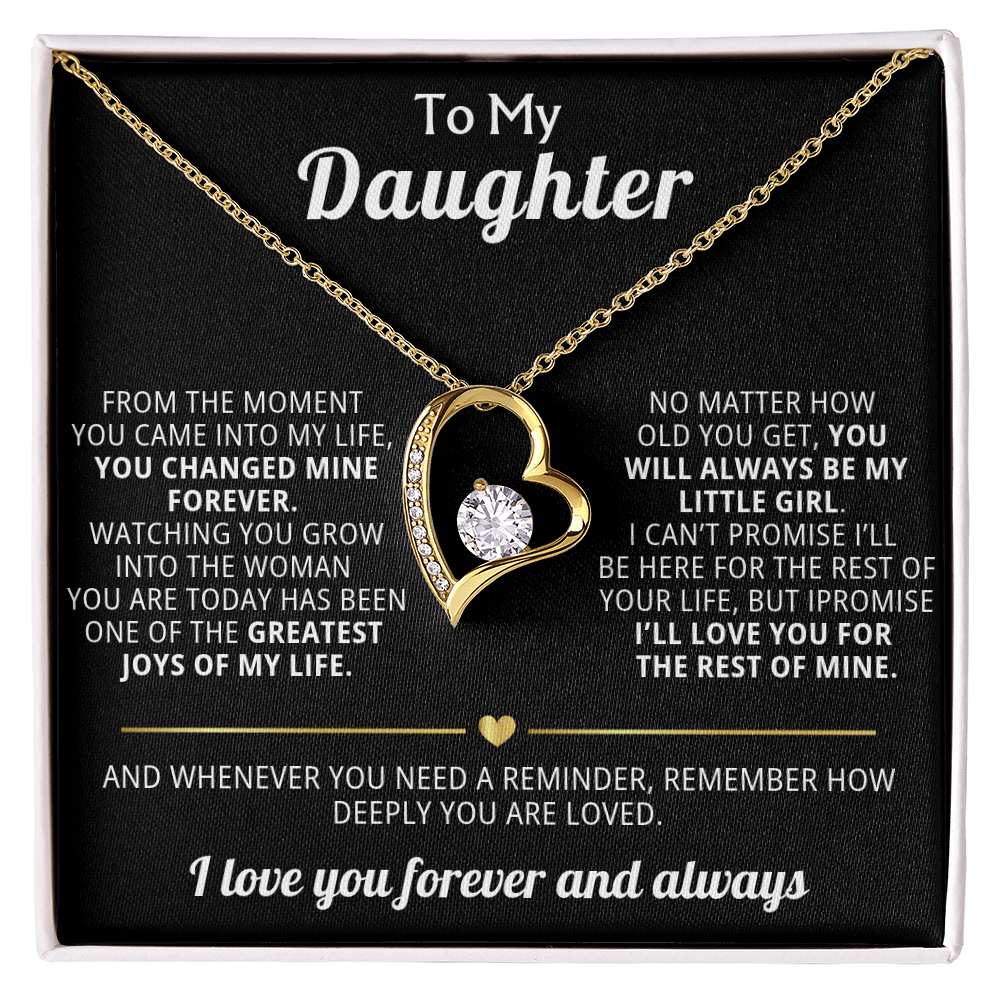 Forever Love Necklace To My Daughter - You Changed My Life Forever