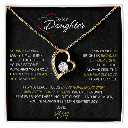 Beautiful Gift for Daughter From Mom: "The Unshakeable Love" Necklace
