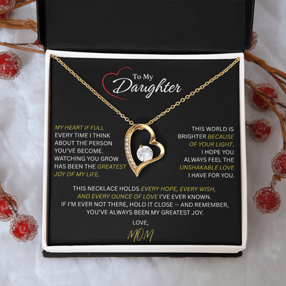 Beautiful Gift for Daughter From Mom: "The Unshakeable Love" Necklace