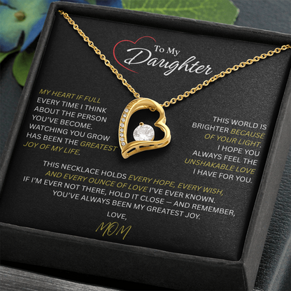 Beautiful Gift for Daughter From Mom: "The Unshakeable Love" Necklace