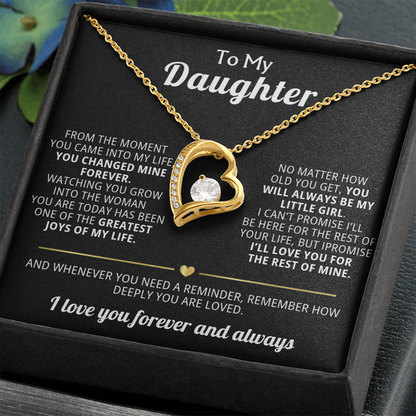 Forever Love Necklace To My Daughter - You Changed My Life Forever