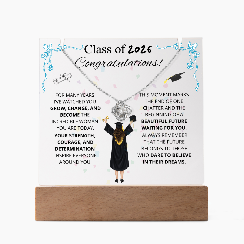 To My Daughter - Inspirational Love Knot Plaque