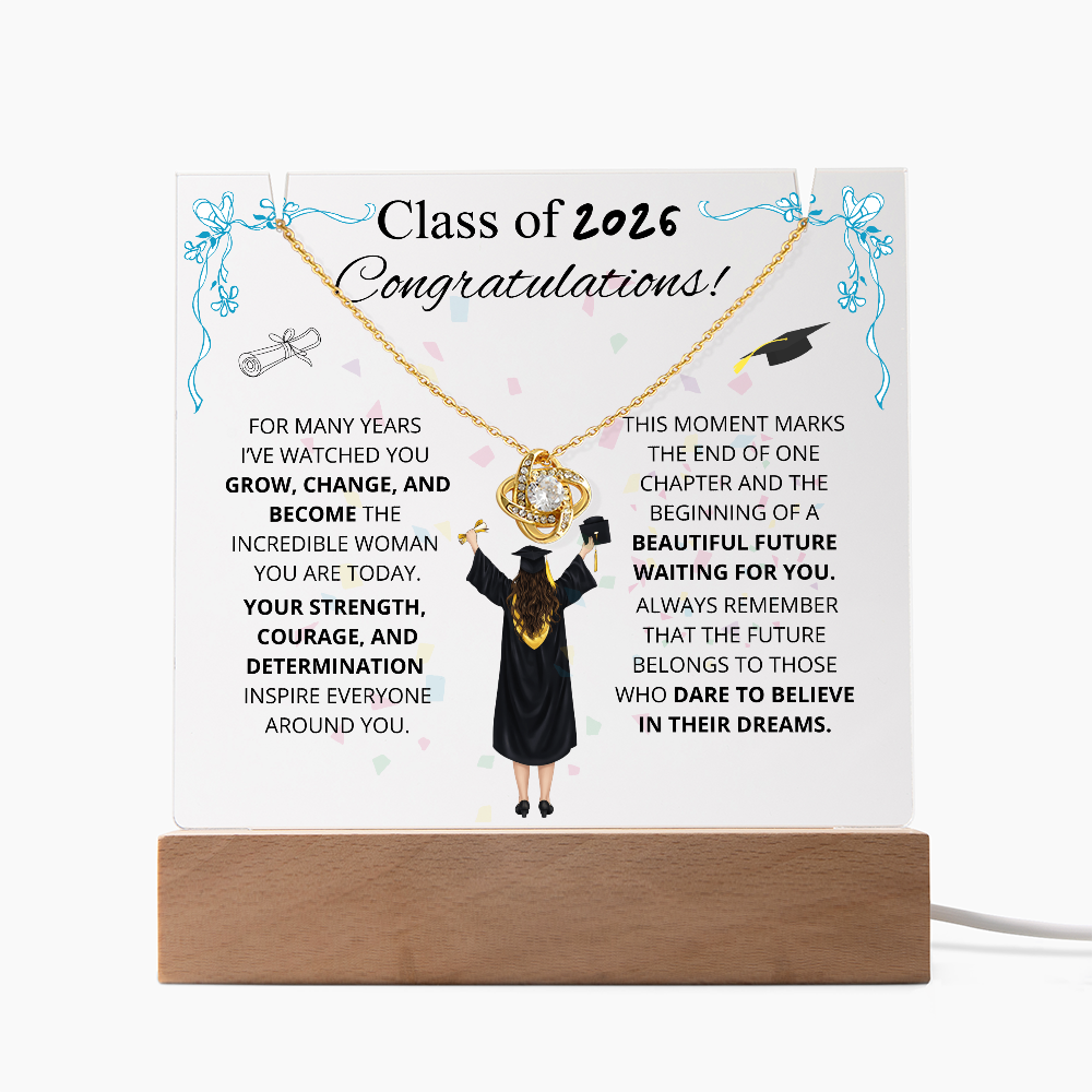 To My Daughter - Inspirational Love Knot Plaque