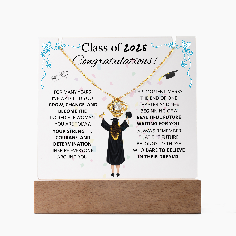 To My Daughter - Inspirational Love Knot Plaque