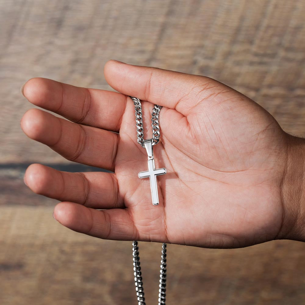 To My Son - Braver, Stronger, Smarter Cross Gift Set