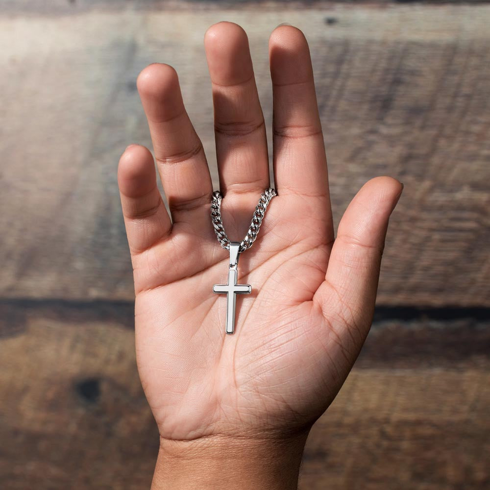 To My Son - Braver, Stronger, Smarter Cross Gift Set